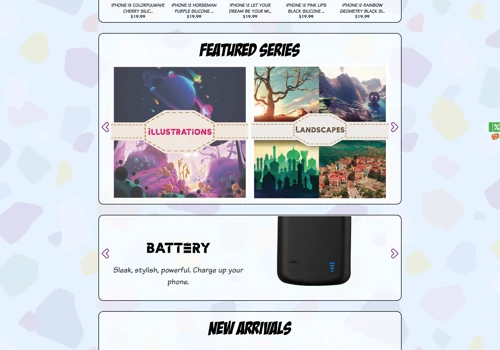 Popular phone cases e-commerce