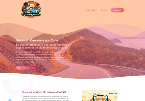 Website for Viajes en Carretera