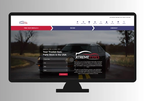 Custom Auto Parts ECommerce Web Design & Devepment