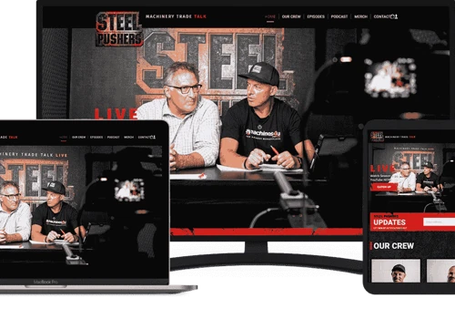 Steelpushers- ECommerce website design and development