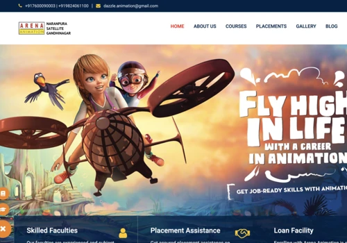 Web Dev, Design & Marketing for Arena Animation