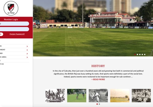 Website for Kolkata's one of oldest sports club