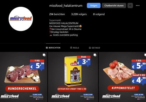 Miss Food - Social Media Management