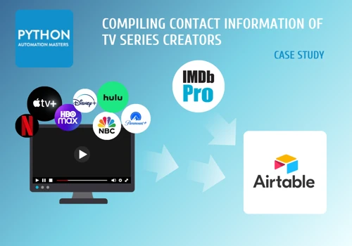 Compiling Contact Information of TV Series Creator