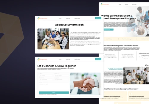 Informative Website for a Pharma Network Developer