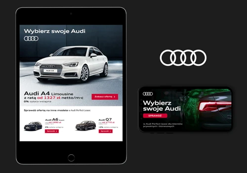 Digital ads for Audi