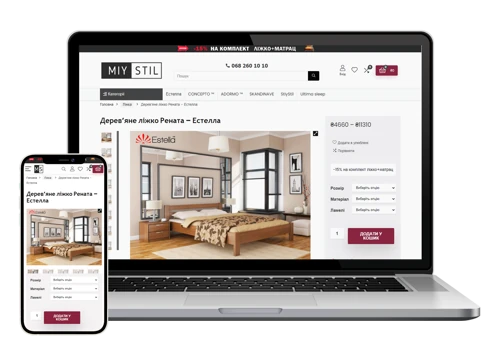 Develop eCommerce store for MiyStil