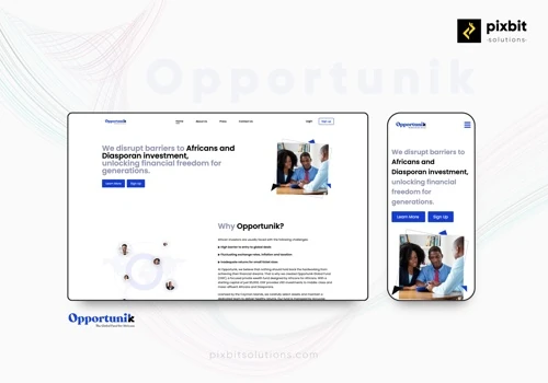 Investment Website| Custom Website Development