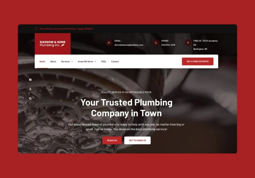 Web Design For Plumbing