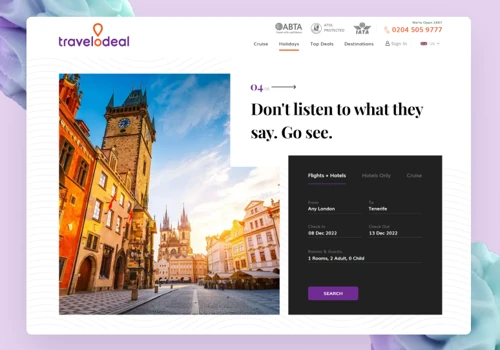 Travel-o-deal - Branding & Website Design