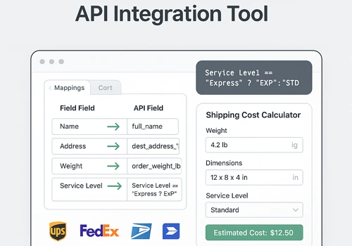 Development of a Data Mapping & Shipping API Integ