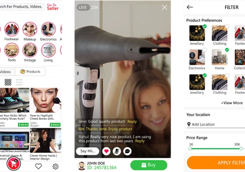 V-Shop - Live Video Streaming Ecommerce App