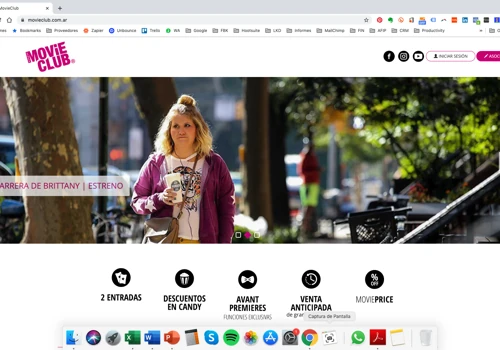 New design for a website