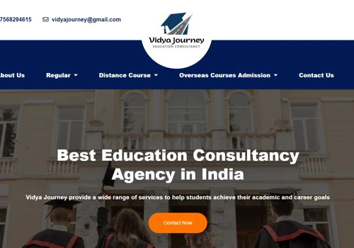 Website Design for Vidya Journey