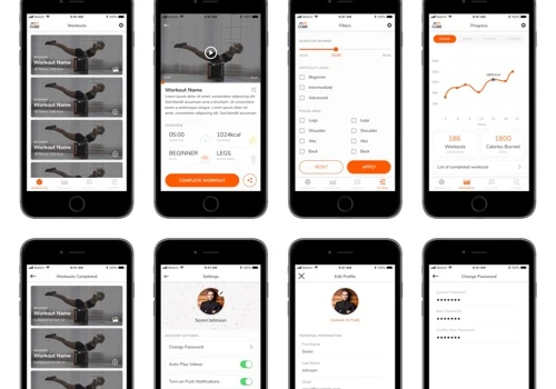 Health and Fitness App - Video Streaming