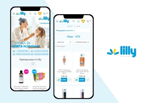 Online store for Lilly Drogerie Bulgaria