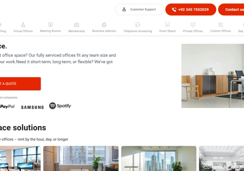 Customize Website for a Coworking Space