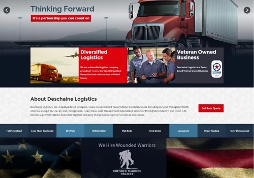 Web Developement for Deschaine Logistics