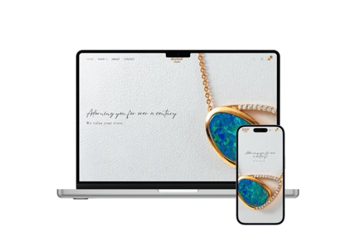 Web Design for Jewelry Company