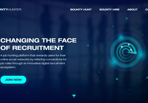 Custom design and website of Bounty Hunter World