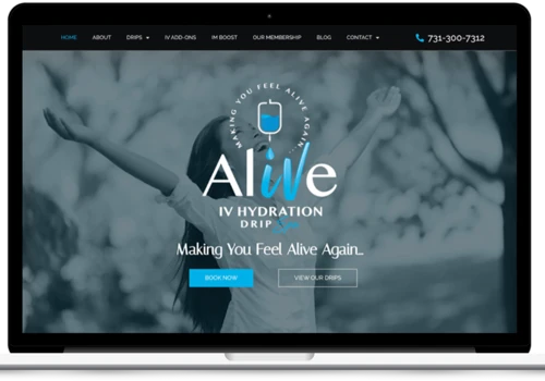 Custom Website for Drip Spa