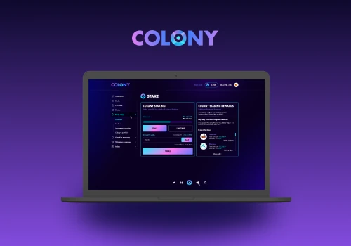 Custom blockchain fundraising platform - Colony