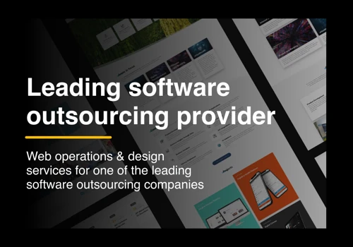 Web Operations for Software Outsourcing Provider