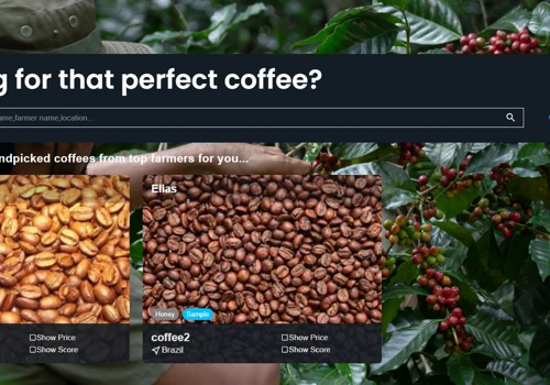 B2C Coffee Marketplace