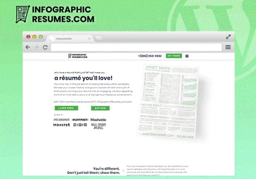 WordPress - Infographic Resumes