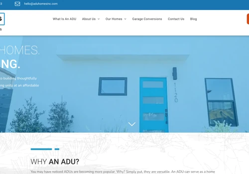 ADU Homes Website