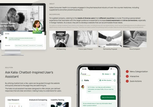 Upgrading Global Site through Chatbot-Inspired UX