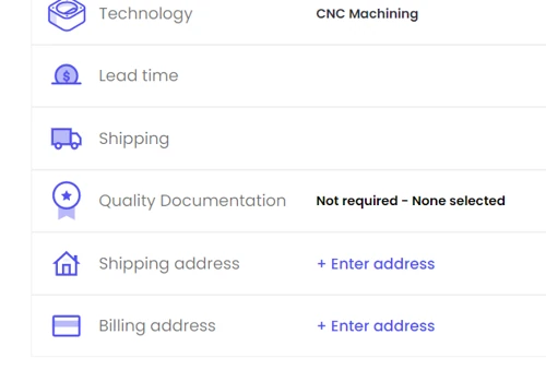 Instant quote dashboard