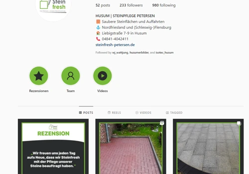 Steinfresh - Instagram Account