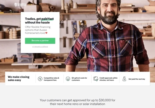 Brighte - Landing Page for Marketing Initiative