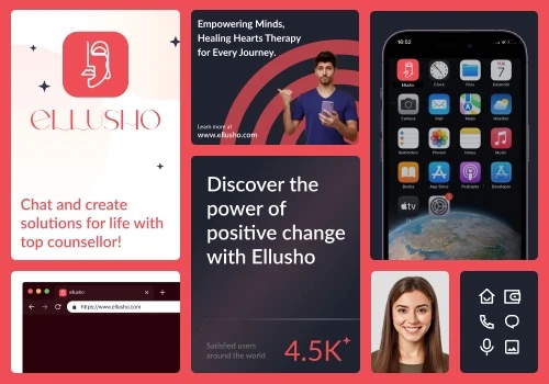 Ellusho: Online Therapy & Chat App