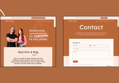 Branding and Website for Kim & Rog