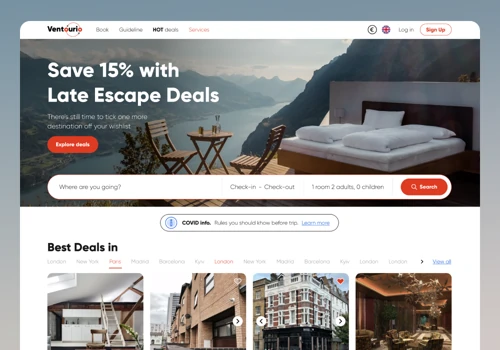Web Development for tour operator| Vue.js, Lavarel