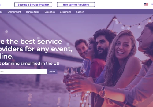 Online marketplace for US event vendors