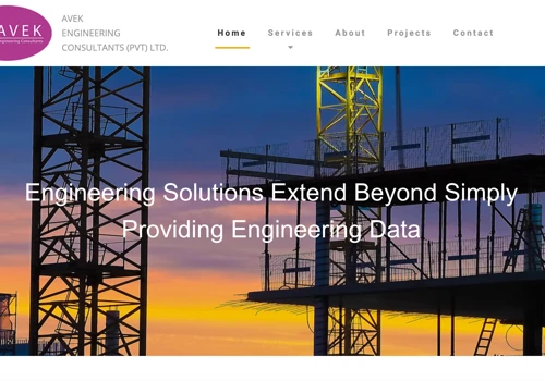 Web site for a construction company