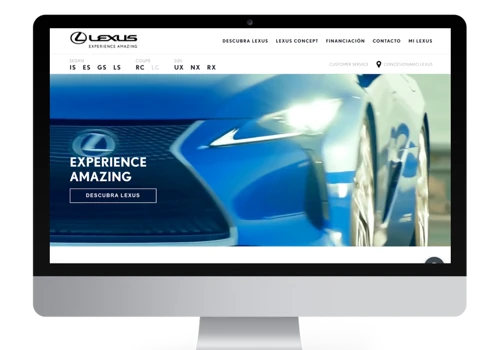 Responsive Website for Lexus - Toyota