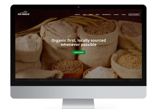 Website redesign - Ace Natural