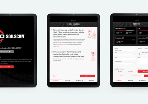 User interface app for a portable soil test system