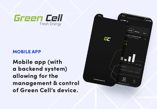 An app enabling control of a portable EV charger