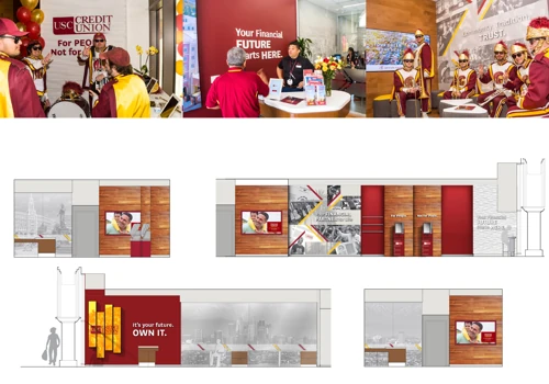 Environmental Graphic Design for Credit Union