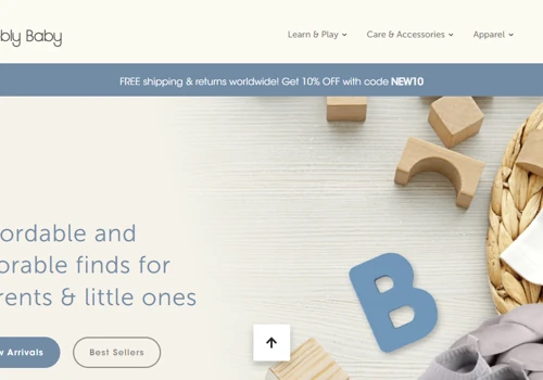 Web Development for Baby Product's Store