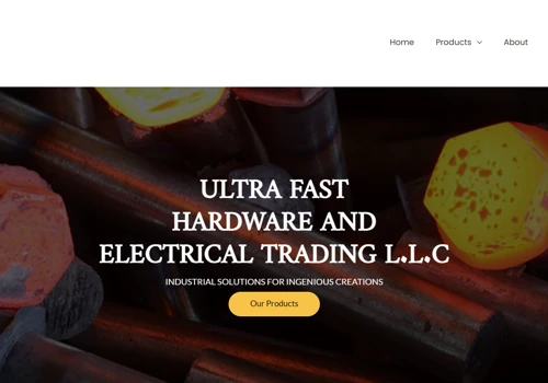 Website for an Dubai based hardware store