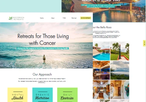Restorica Retreats Web Design