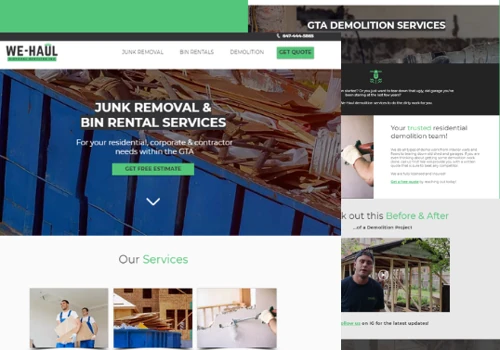 We-Haul Disposal Services Website
