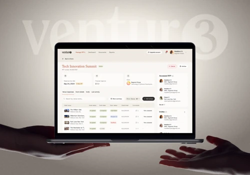 Ventur3 — Platform Design for Event Venue Sourcing