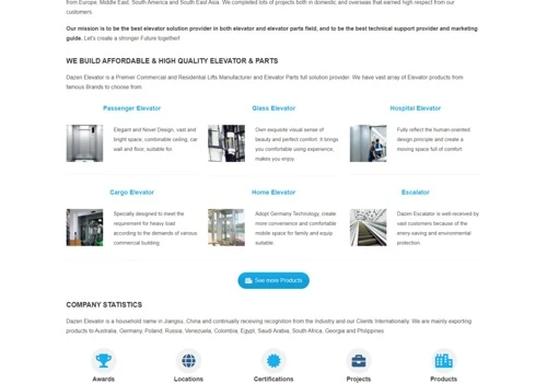 Dazen Elevator Website Project